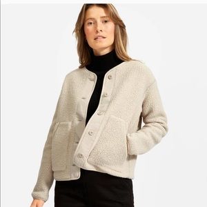 SOLD Everlane Collarless Fleece S Oatmeal